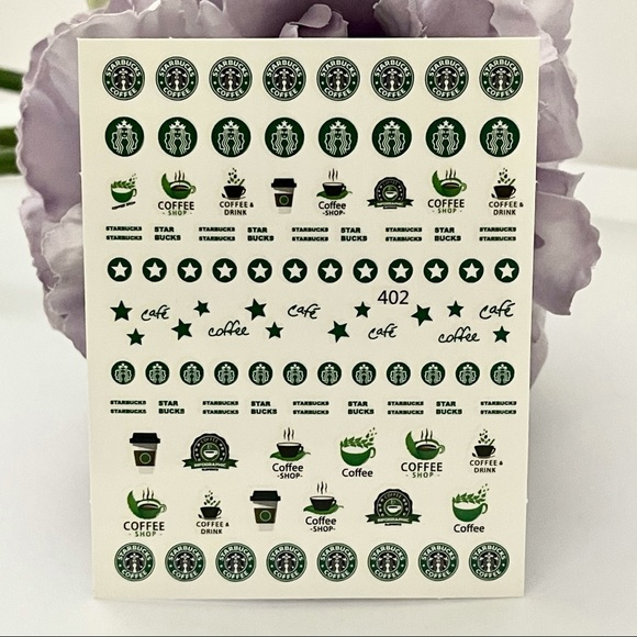 Luxury Designer Logo Fingernail Art Stickers - Picture 1 of 2